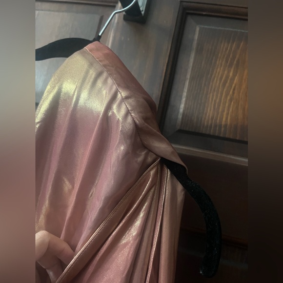 MICHAEL COSTELLO x REVOLVE Vira Mini Dress in Ombre Print Pink One Shoulder - Picture 9 of 9